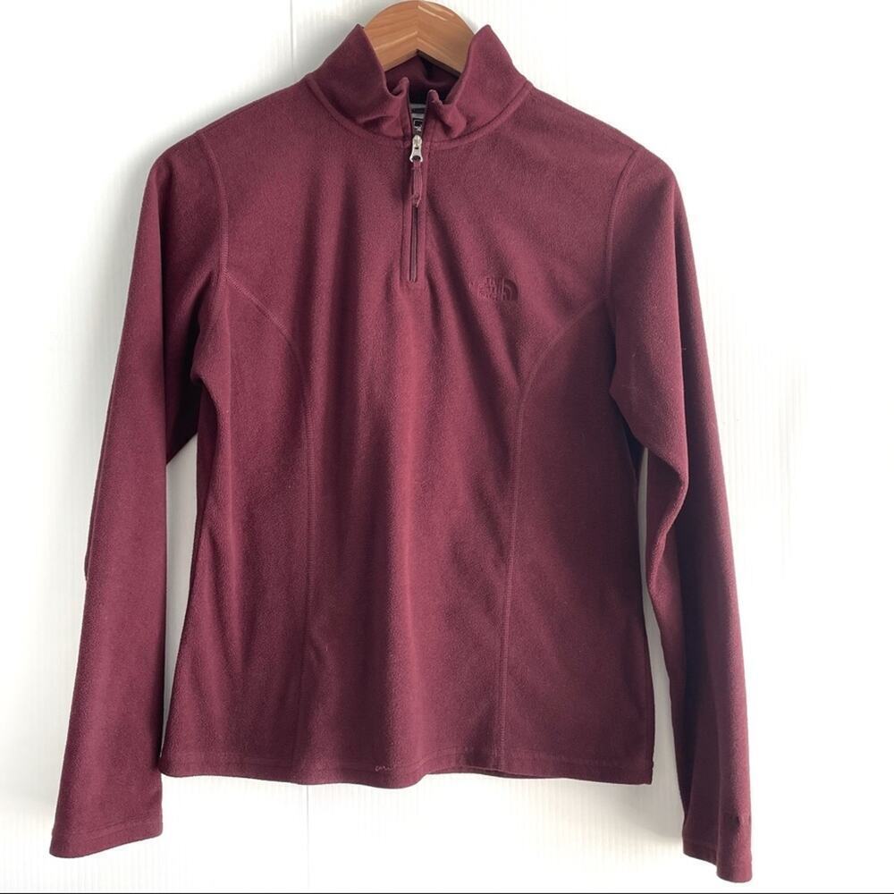 The North Face 1/4 zip long sleeve mock collar top